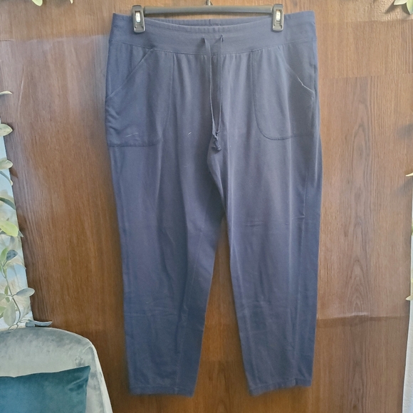 Athletic Blue Sweat Pants with Tie - Picture 5 of 7